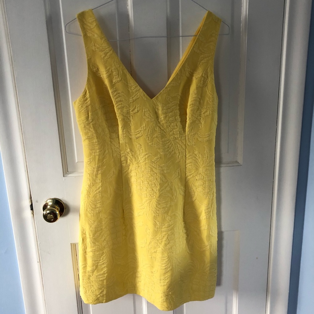 Lilly Pulitzer Bright yellow dress 10